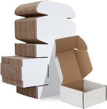 HORLIMER 50 Pack 4x4x2 Inch Small Cardboard Boxes for Posting (10.2x10.2x5.1cm)