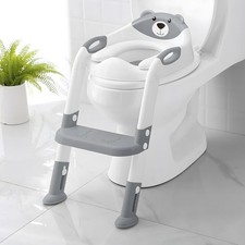Potty Training Seat SKYROKU Potty Training Toilet with Step Stool Ladder, for