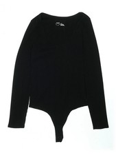 Aerie Women Black Bodysuit XL