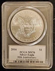 2016 1 OZ. Silver American Eagle *MS-70 PCGS* 30th Anniversary