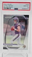 2024 Prizm JJ McCarthy Silver Prizm RC #400 🔥PSA 10🔥