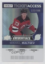 2021-22 Credentials 2020-21 Debut Ticket Access 122/999 Mikhail Maltsev #73 0s28