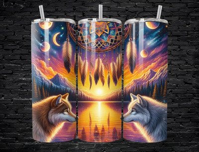 Wolf Dreamcatcher 20oz Becher