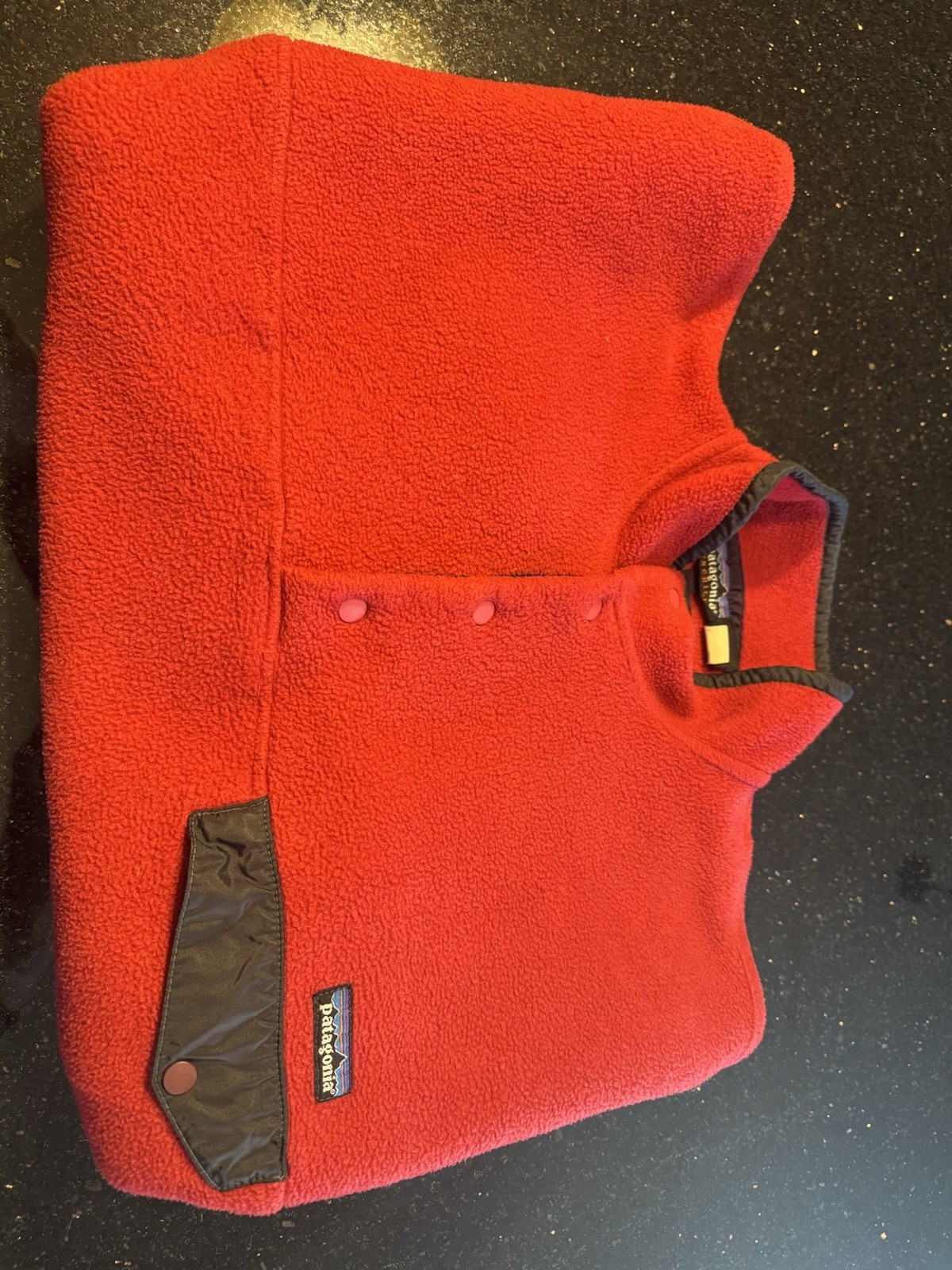 Patagonia Men's Vintage 90s Synchilla Snap-T RED Size L thumbnail 14