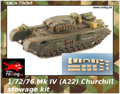 Redog 1:72 British Churchill Tanks Stowage Set.