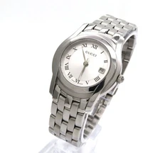 5500L GUCCI 'Gucci Watch' G Class Silver Rome Very Good Condition GUCCI,16494