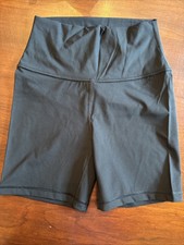 Crz Yoga Women  s Naked Feeling Biker Shorts Black 6  High Waisted XS