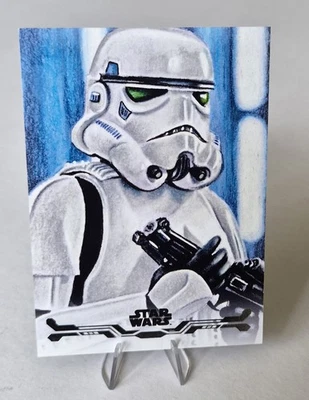 2025 Topps Star Wars Stellar Art Card SAS89 Stormtooper Please Read Description - Image 1 of 4