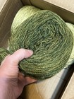 Lot of Dark & Light Olive Green Yarn, 5 Skeins or Cakes of Yarn, 34 Ounces — photo 5