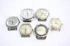 Vintage Mechanical Watch Heads Sicura Timex UNTESTED x 6