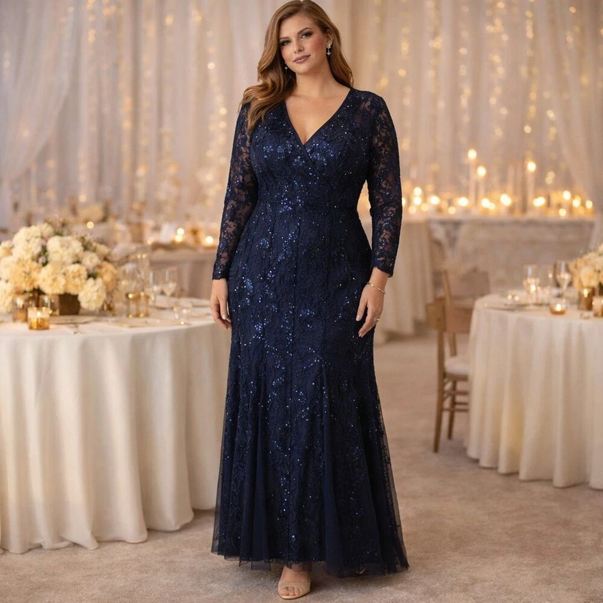 plain white dress long sleeve White Simple Wedding Dress A-Line V-Neck Long Sleeves Natural Waist Ch —  Bridelily