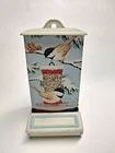 Vintage Chickadee JASCO Match Holder & 1 box Matches Hong Kong Wall Mount 6" T