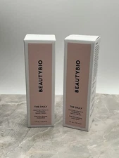 2 x BEAUTYBIO THE DAILY Acid Free Vitamin C Brightening Serum  1 oz each
