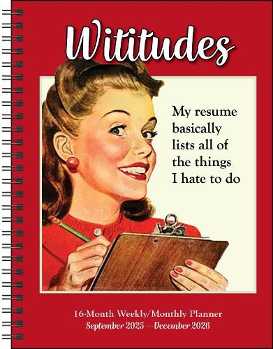 Wititudes 16-Month 2025-2026 Weekly/Monthly Planner Calendar-image
