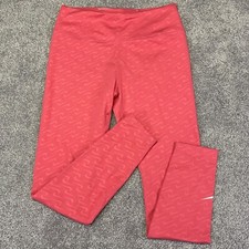 Nike Leggings Women's Dri-FIT Medium Pink One Icon Clash 7/8 Logo DD5388-622