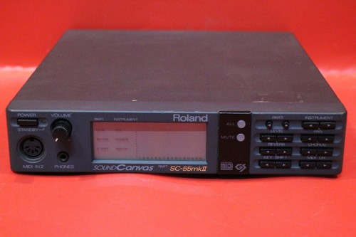 USED Roland SC-55 sc55 mkⅡSound Canvas Module Rack Synth MIDI U990 200624