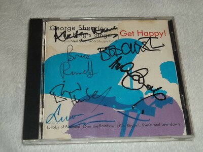 George Shearing and the king singers Get Happy CD Autographed