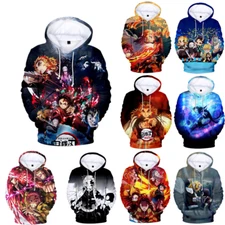 Demon Slayer: Kimetsu no Yaiba the Movie: Mugen Train Hoodie Pullover Anime Tops