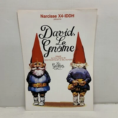 RARE Prospectus ancien IDDH dessin animé David Le Gnome 1986 Unieboek - Photo 1/2