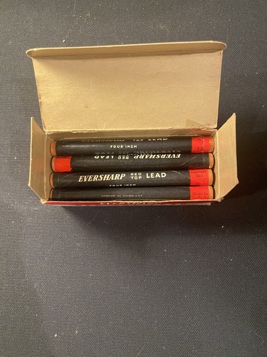 NOS Eversharp Red Top Lead Q-4-15 Red Lead 4 Inch Standard - Picture 2 of 9