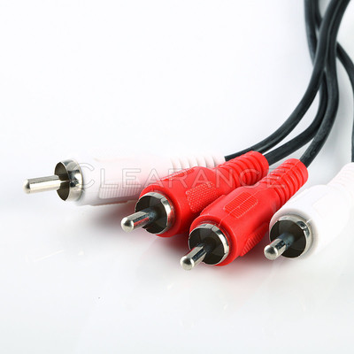 20ft RCA Audio Cable 2 RCA Male to 2 RCA Male M/M Stereo Audio Patch Cord Cable