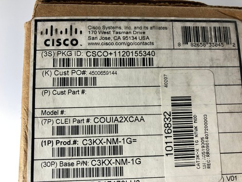 Cisco Catalyst C3KX-NM-1G 4 SFP Ports Network Module for Cisco 3560X / 3750X NEW - Picture 4 of 10