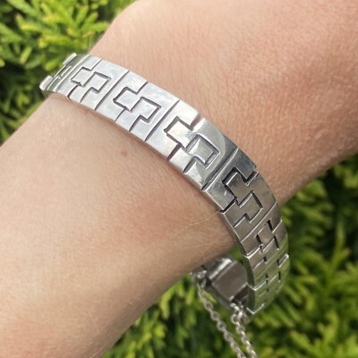 Taxco Mexiko Vintage Armband Nachlass feiner Schmuck gebraucht Sterlingsilber MCM