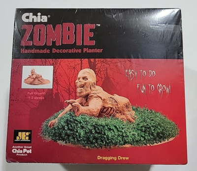 CHIA Zombie Dragging Drew Handmade Decorative Planter Halloween Creepy EXP 07/16