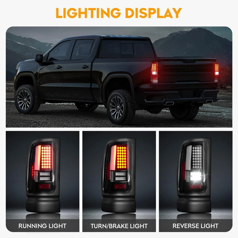LED 尾灯适合 Ram 1500 1994 - 2001,适用于 Ram 2500 3500 1994 - 2002,后... — 第 2/4 张图片