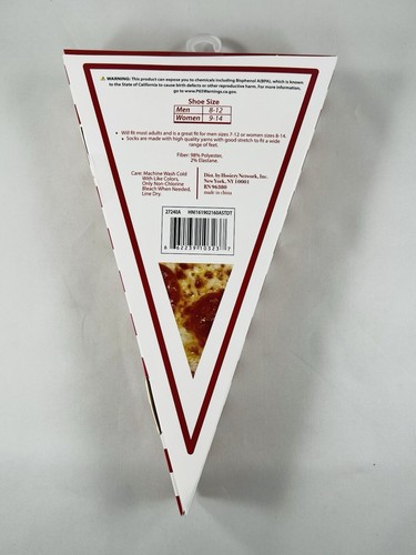 Neuheit Pizzascheiben Socken, 1 Paar, Herren Crew Länge, Einheitsgröße - Bild 3 von 6