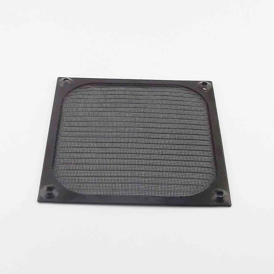Metal Dustproof Filter Dust Mesh Grill Guard 12cm 120mm Black PC Case Cooler Fan - Image 2 of 4