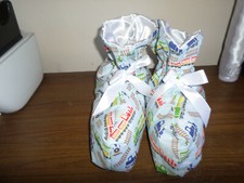 ADULT BABY SISSY    BLUE TRAINS  BOOTIES