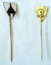 emaillierte Anstecknadel Kyffh&auml;userbund um 1930