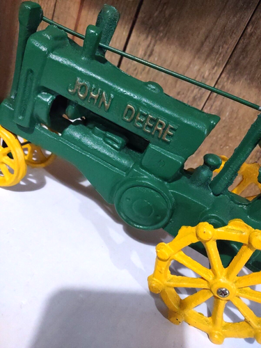 Cast Iron John Deere Tractor Heavy 1:16 Scale New Open Box - Picture 7 of 8