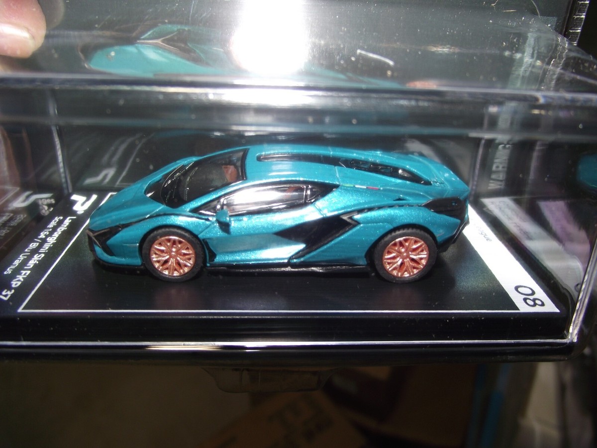 Poster cars 1/64 Lamborghini Sian FKP aqua NIB | eBay