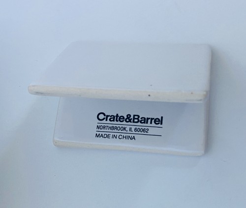 Mini Ceramic Chalkboard Stands Crate&Barrel Set of 6 NIB charcuterie Table Numbr - Picture 3 of 11