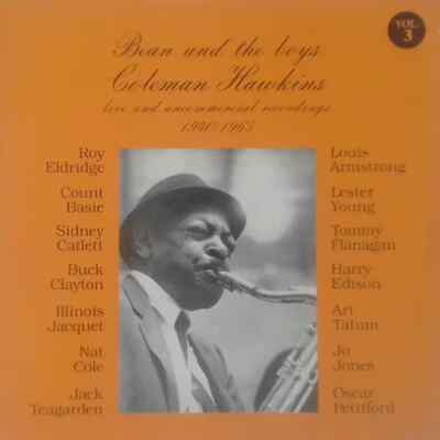 Coleman Hawkins Bean And The Boys - Volume 3 NEAR MINT BEAN Vinyl LP