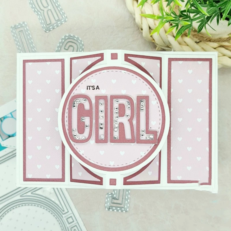 Troqueles de corte de metal letras números álbum de recortes tarjetas de papel plantillas de estampado Foto 2 de 4