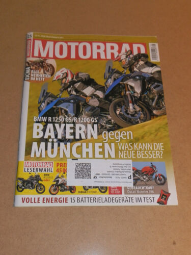 Motorrad 25/2018, BMW R 1200 GS geg. 1250 GS, Ducati Monster 696 Gebrauchtkauf. - Bild 1 von 1