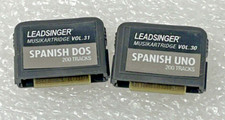 Lot 2 Leadsinger Musikartridge Vol 30 31 Spanish Uno and DOS 200 TRACK EACH