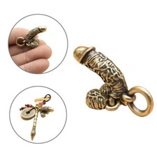 Brass Male Penis Pendant Car Keychain Funny Creative Simulation Chick Keyring