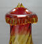 Miniaturansicht 6  - Große mundgeblasene Vase, gedrehte Blütenform, gelb &amp; rot, Abriss, 