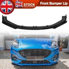 For Ford Puma 2019-2024 Front Bumper Chin Lip Body Splitter Spoiler Chin Glossy
