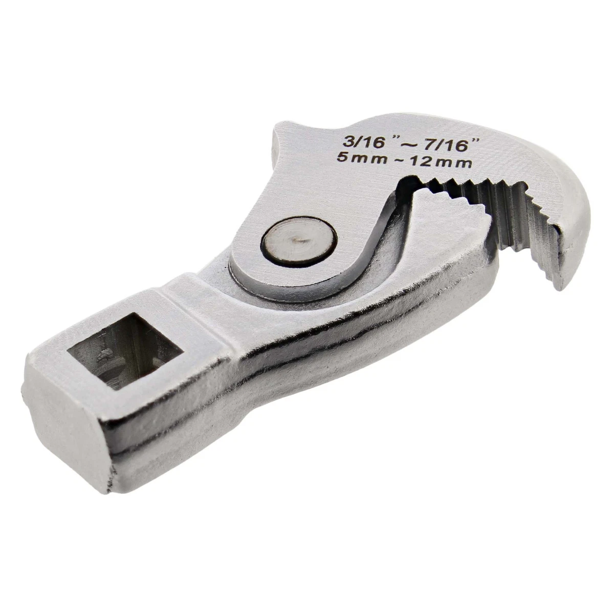 Adjustable clearance crowfoot wrench