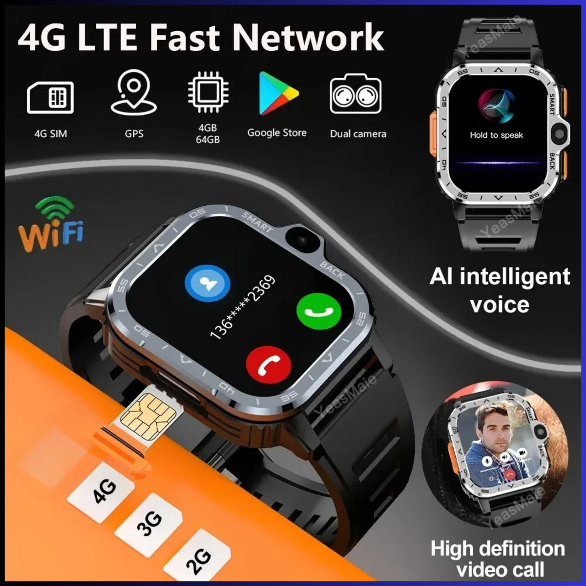 Cruceroclick Os Smartwatch Android Wear Google Maps Watch