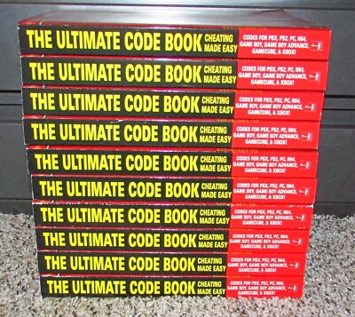 Lot of 10 Ultimate Code Books: Cheating Made Easy Playstation, Nintendo 64, Xbox