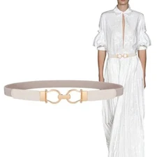 Elastic Belts for Women Thin Stretchy Dress Belt Women Skinny Waist Belt Top