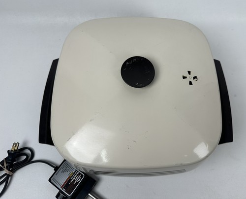 Vintage West Bend 12” Electric Skillet No. 1440 Square Lid USA Made Works Great - Picture 6 of 11