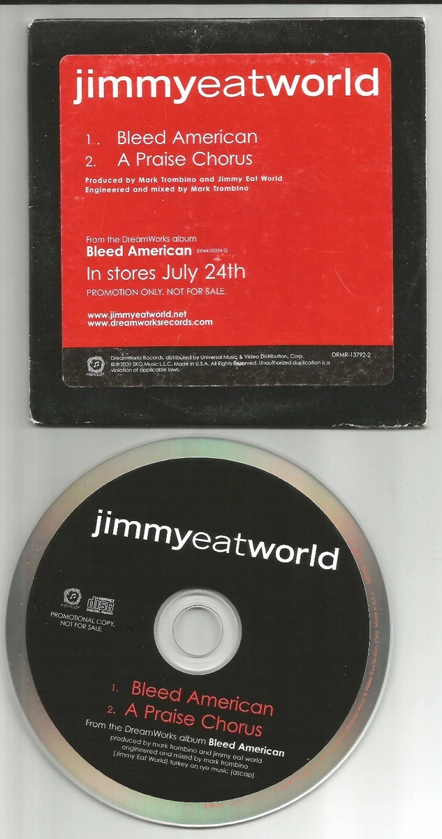 JIMMY EAT WORLD Bleed American RARE 2trx SAMPLER LIMITED PROMO DJ CD Single