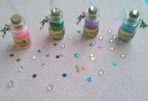 ✨Sparkling Fairy Dust bottle & Free Fairy charm, Fairy door or tooth fairy ✨ - Picture 1 of 10